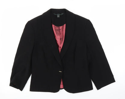 Womens UK Size 8 Preworn Black Jacket