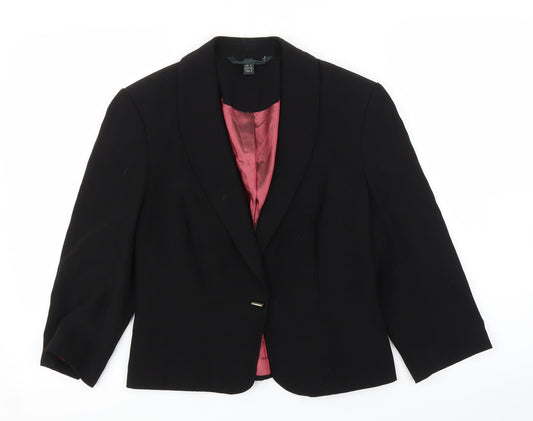Womens UK Size 8 Preworn Black Jacket