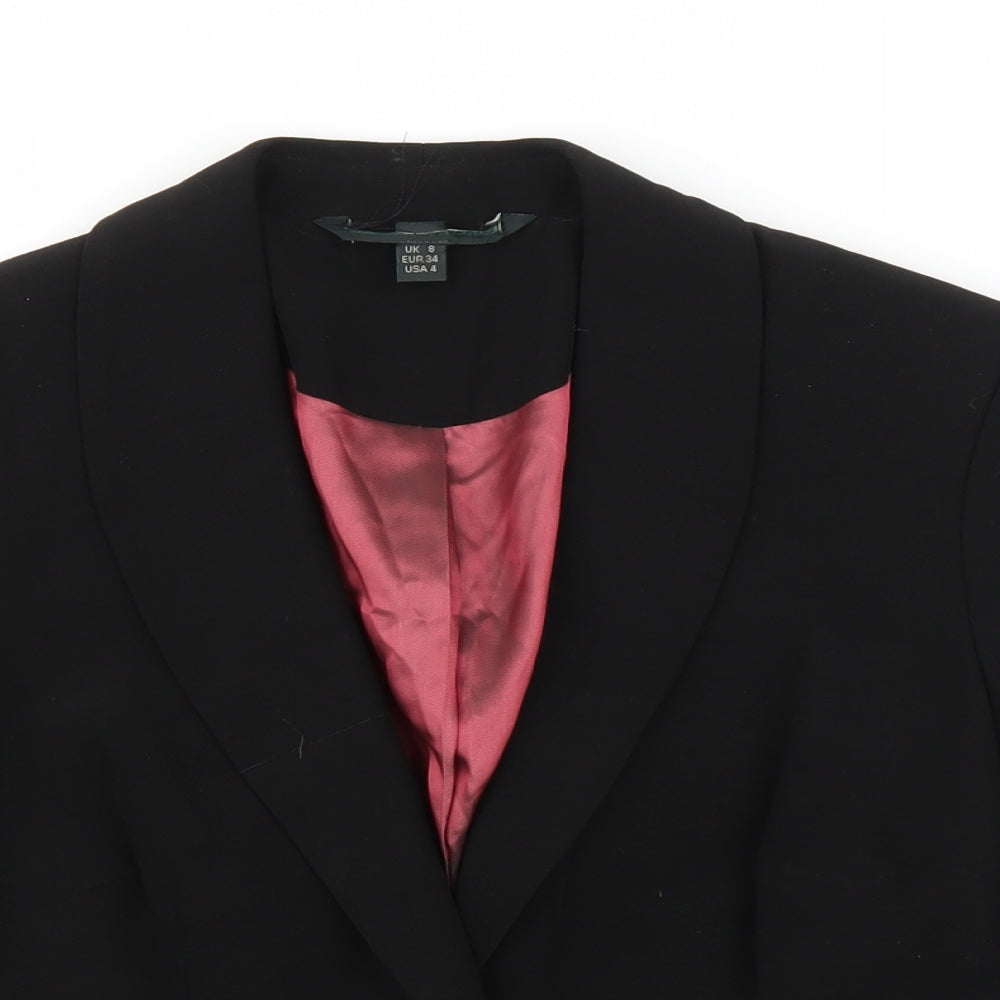 Womens UK Size 8 Preworn Black Jacket