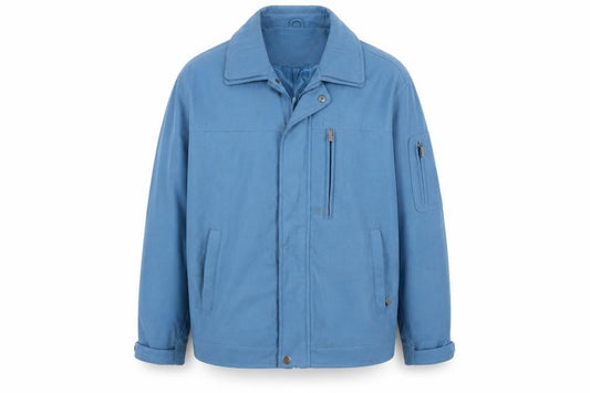 Womens UK Size L JBC Blue Biker Coat