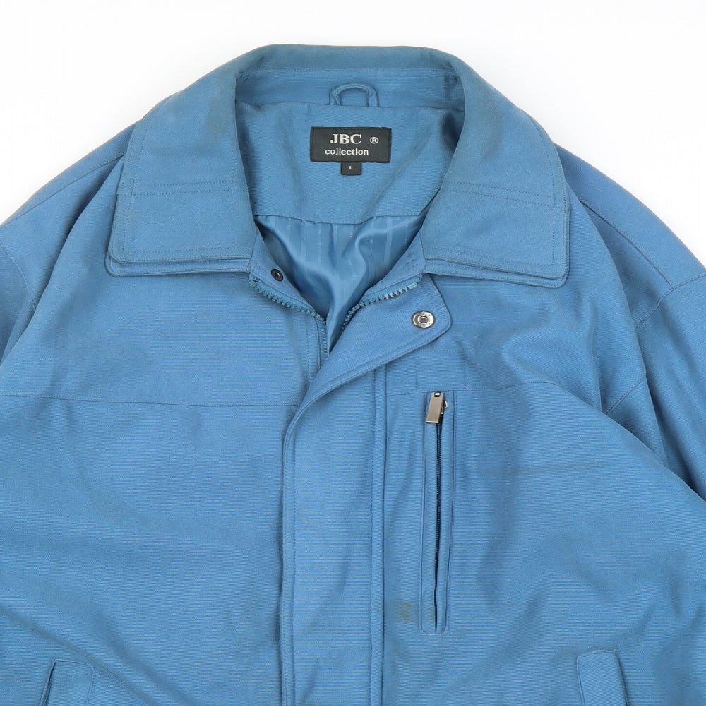 Womens UK Size L JBC Blue Biker Coat