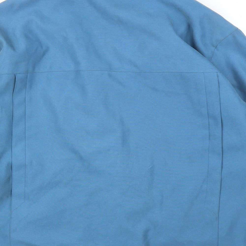 Womens UK Size L JBC Blue Biker Coat