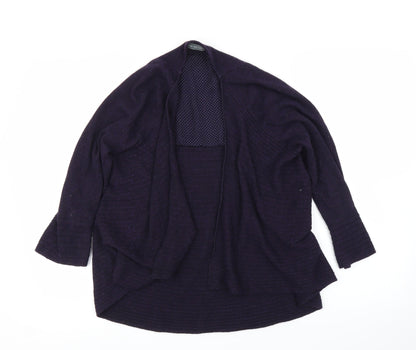 M&S Womens Purple   Cardigan Jumper Size 12