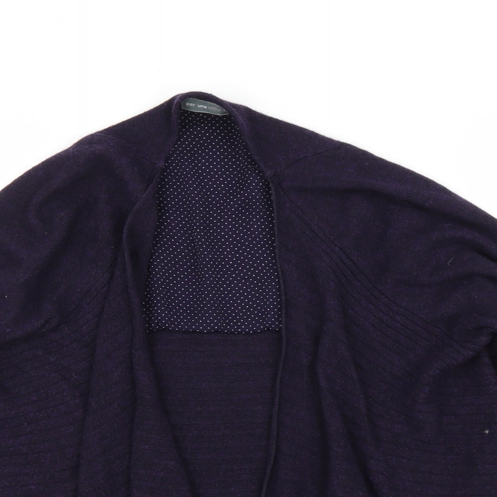 M&S Womens Purple   Cardigan Jumper Size 12