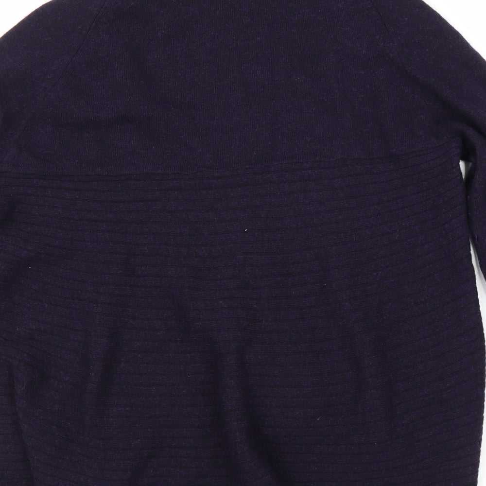 M&S Womens Purple   Cardigan Jumper Size 12