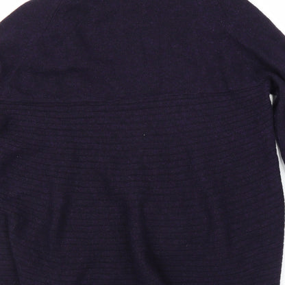 M&S Womens Purple   Cardigan Jumper Size 12