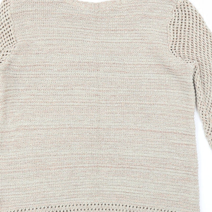 Peacocks Womens Beige   Pullover Jumper Size 8