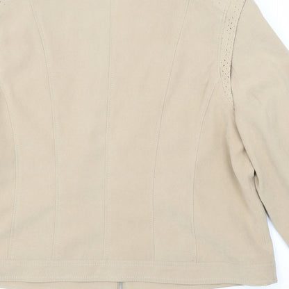 Womens UK Size 14 Bonmarché Beige Jacket