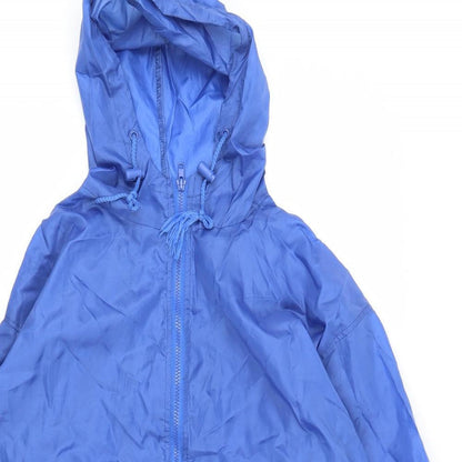 Womens UK Size 12 Isle Blue Rain Coat