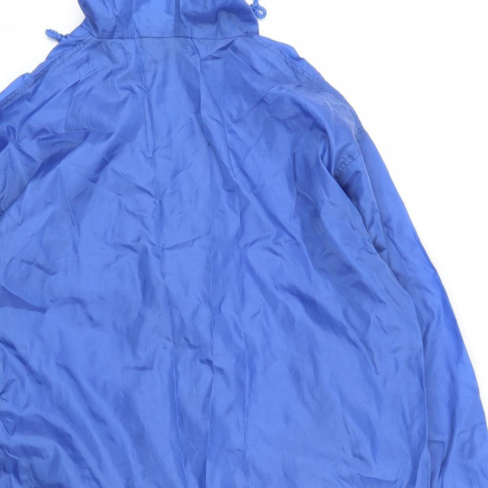 Womens UK Size 12 Isle Blue Rain Coat