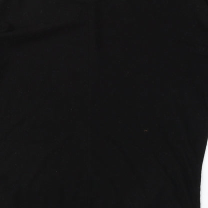 Womens UK Size XL Preworn Black Basic Blouse