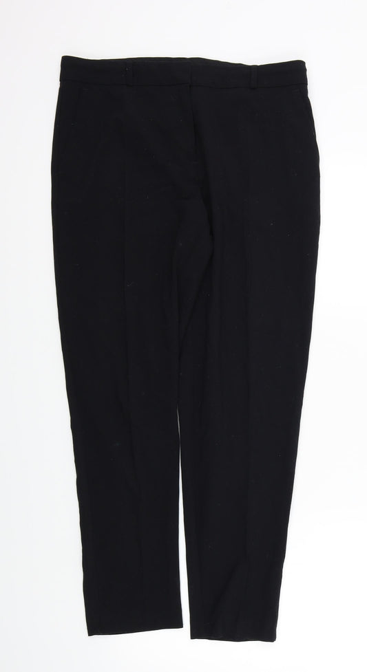 M&S Womens Black   Trousers  Size 12 L29 in