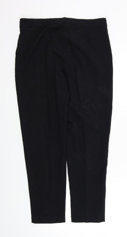 M&S Womens Black   Trousers  Size 12 L29 in