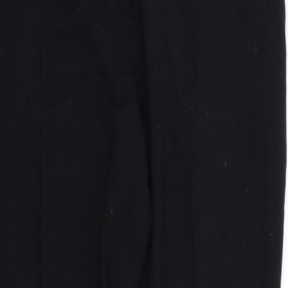 M&S Womens Black   Trousers  Size 12 L29 in