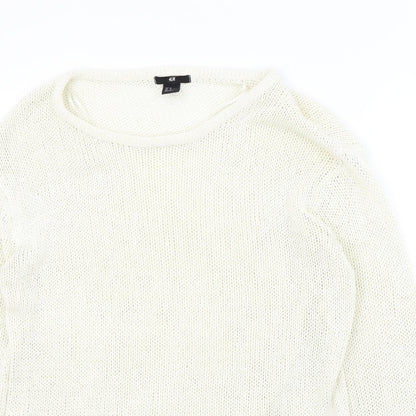 H&M Womens Beige   Pullover Jumper Size M