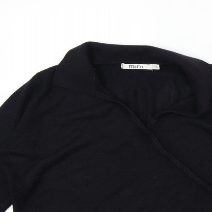 M&Co Womens Black   Pullover Jumper Size L