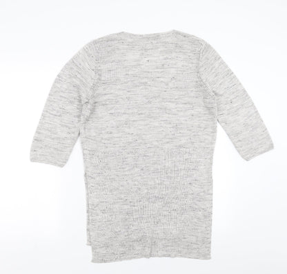 Marks & Spencer Womens Grey   Pullover Jumper Size 12  - Side split