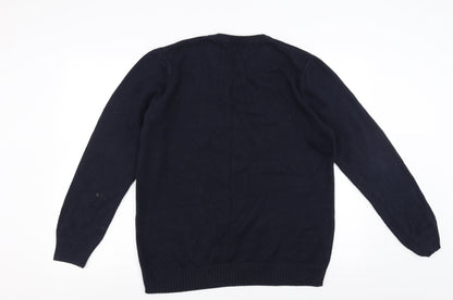 Easy Mens Blue   Pullover Jumper Size L