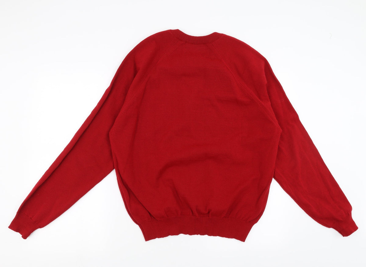 Casual Apparel Mens Red   Pullover Jumper Size M