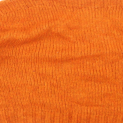 New Look Womens Orange  Knit Pullover Jumper Size L