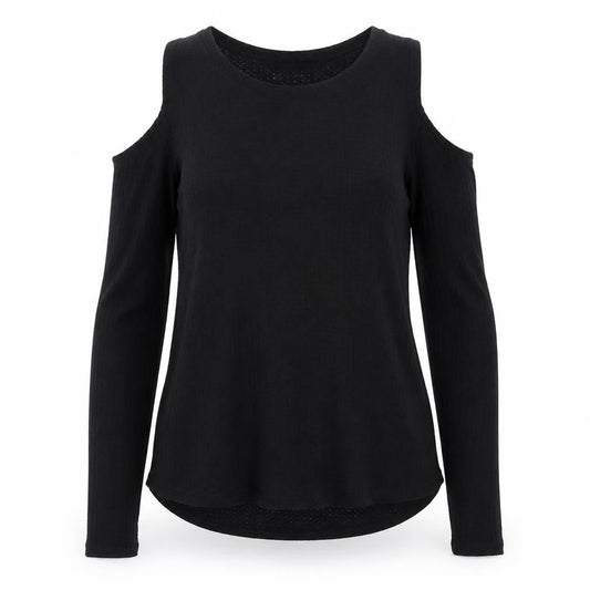 cotton:on Womens Black  Knit Pullover Jumper Size L  - Open Shoulders
