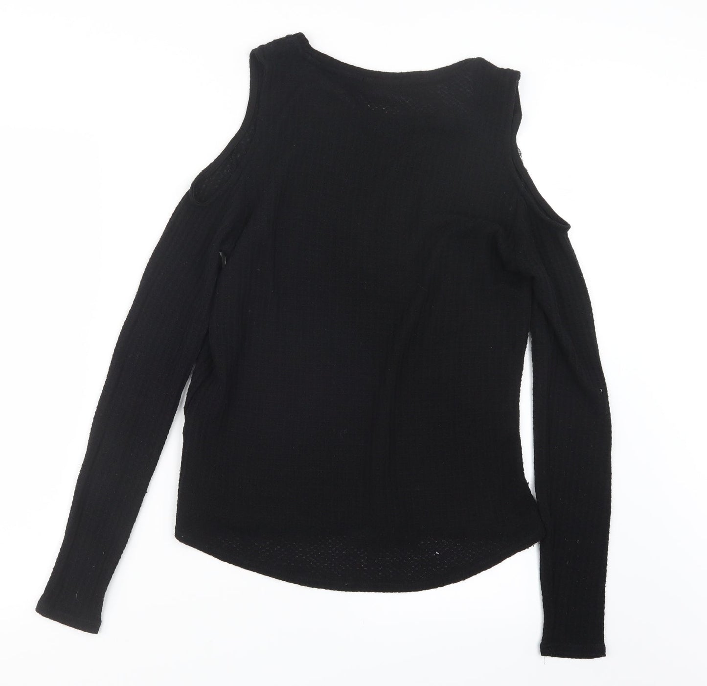 cotton:on Womens Black  Knit Pullover Jumper Size L  - Open Shoulders