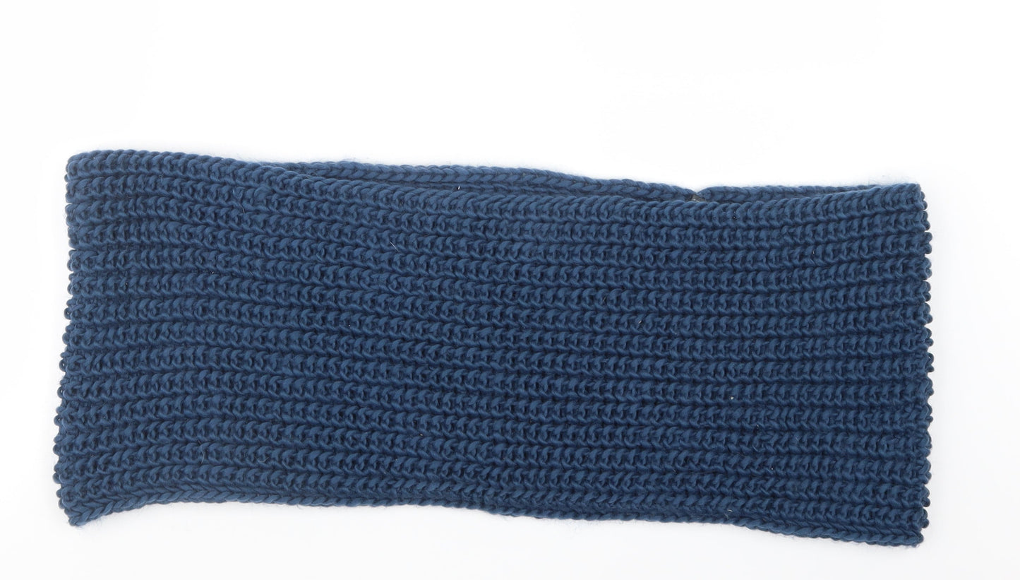Preworn Mens Blue  Knit Scarf  One Size