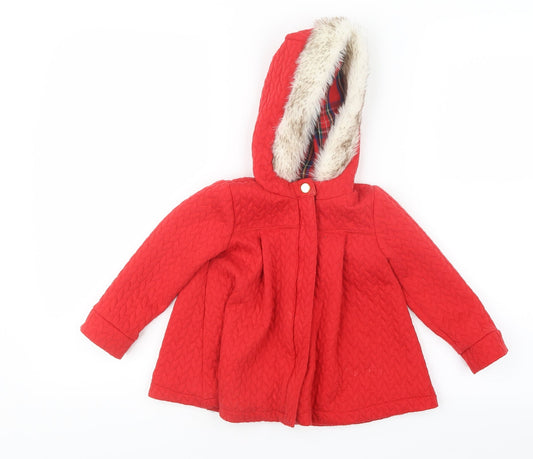 Cynthia Rowley Girls Red   Jacket  Size 9-12 Months