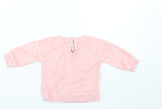 George Girls Pink   Pullover Jumper Size 0-3 Months