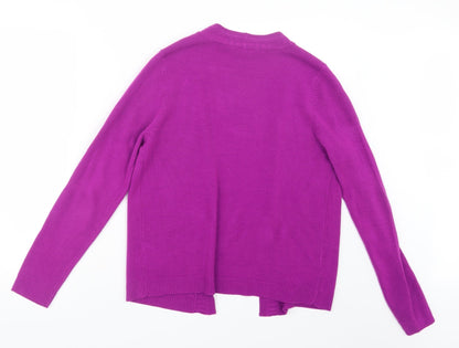 BHS Womens Purple  Knit Cardigan Jumper Size 12