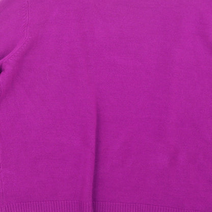 BHS Womens Purple  Knit Cardigan Jumper Size 12