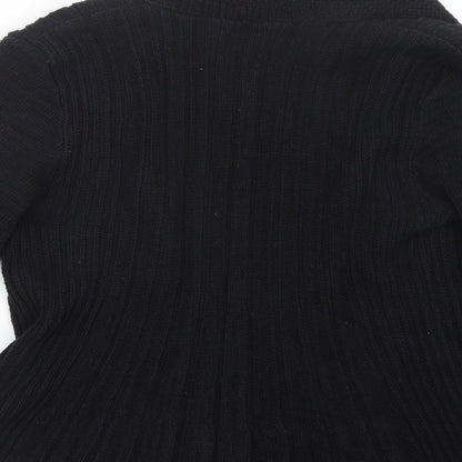 Emma Morgan Womens Black  Knit Cardigan Jumper Size M