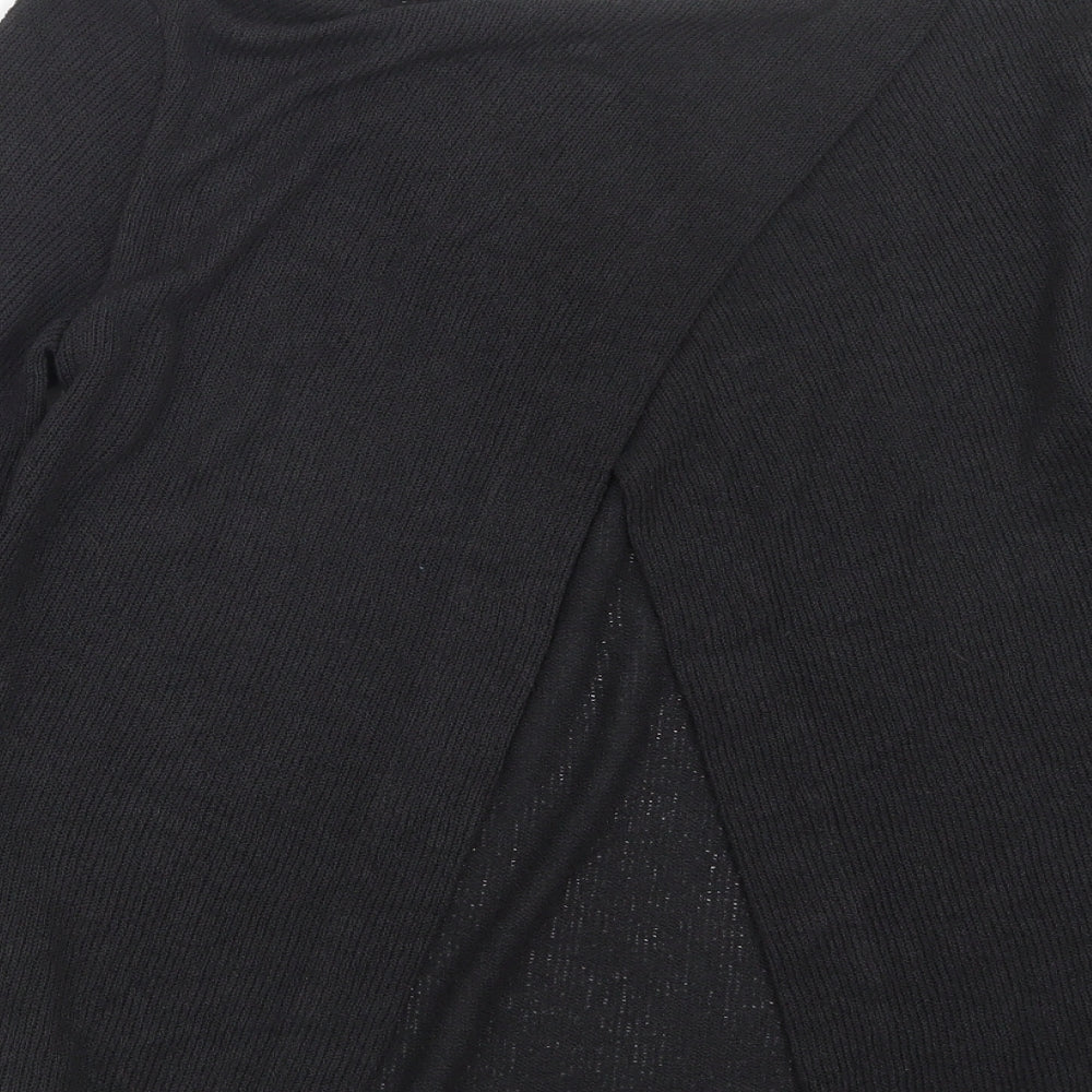H&M Womens Black  Knit Pullover Jumper Size M