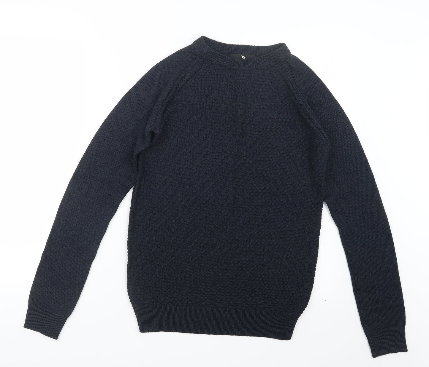 Twisted Soul Mens Blue  Knit Pullover Jumper Size XS