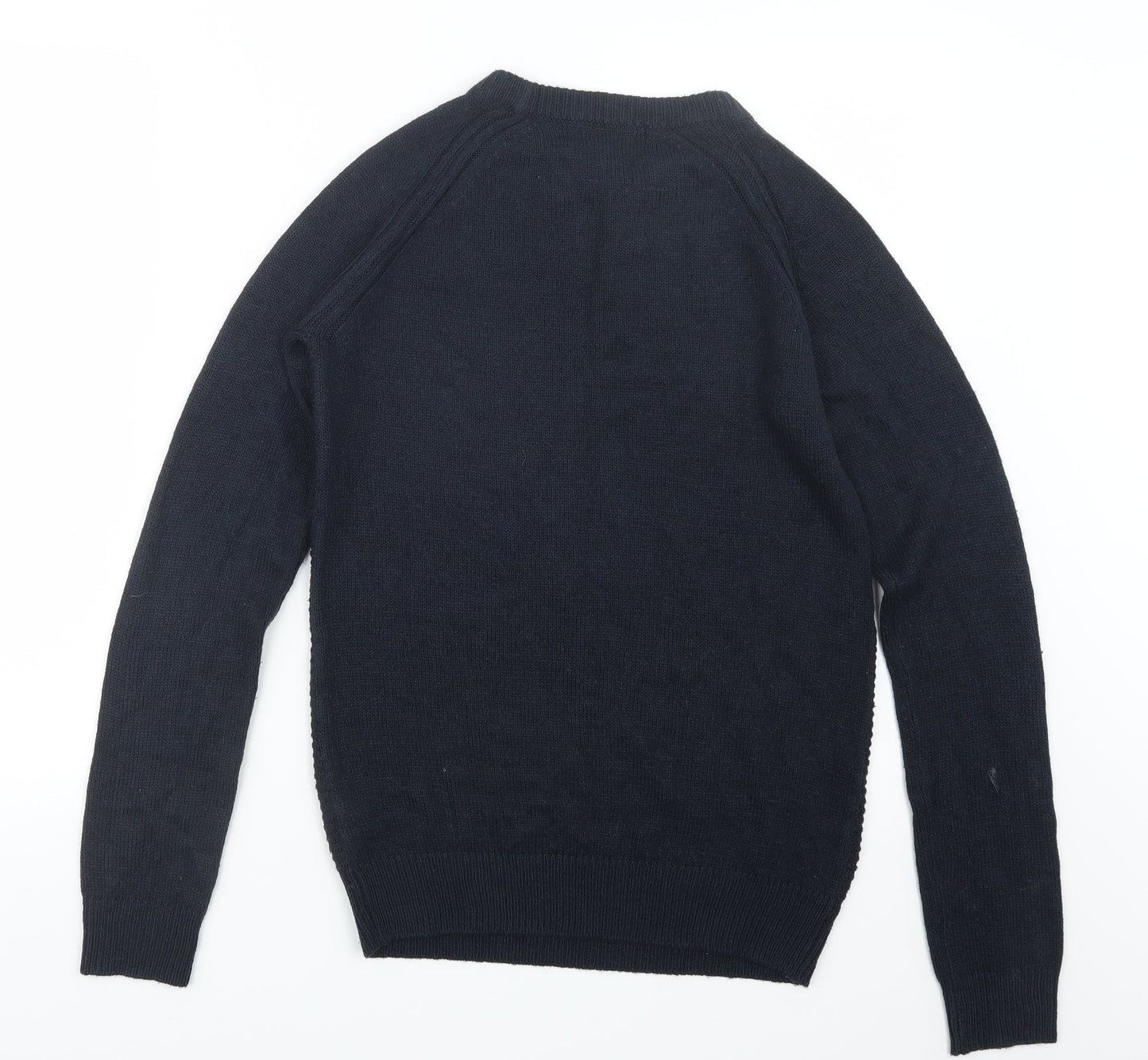 Twisted Soul Mens Blue  Knit Pullover Jumper Size XS