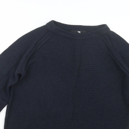 Twisted Soul Mens Blue  Knit Pullover Jumper Size XS