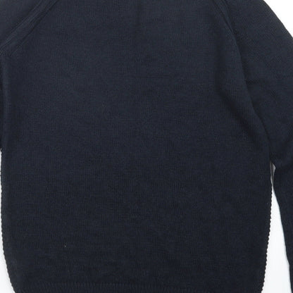 Twisted Soul Mens Blue  Knit Pullover Jumper Size XS