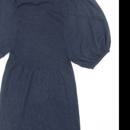 George Womens Blue  Knit Pullover Jumper Size 8