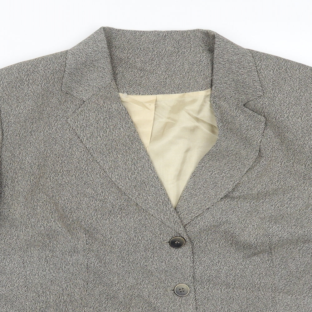 Womens UK Size 18 Preworn Regular Brown Suit Jacket