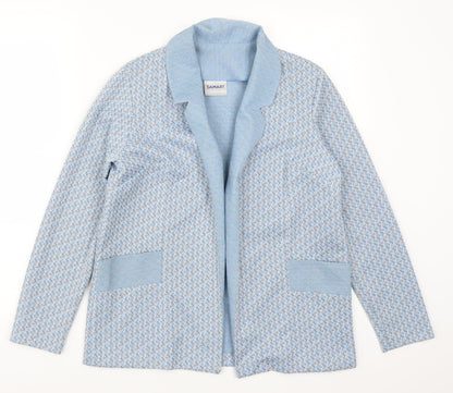 Damart Womens Blue Geometric  Jacket  Size 14