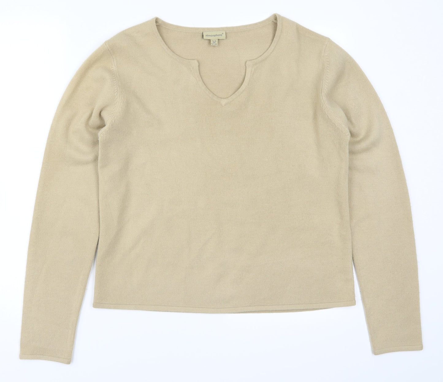 Atmosphere Womens Beige   Pullover Jumper Size 14
