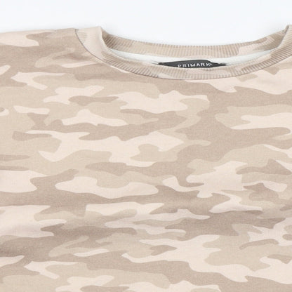 Primark Womens Beige Camouflage  Pullover Sweatshirt Size XS