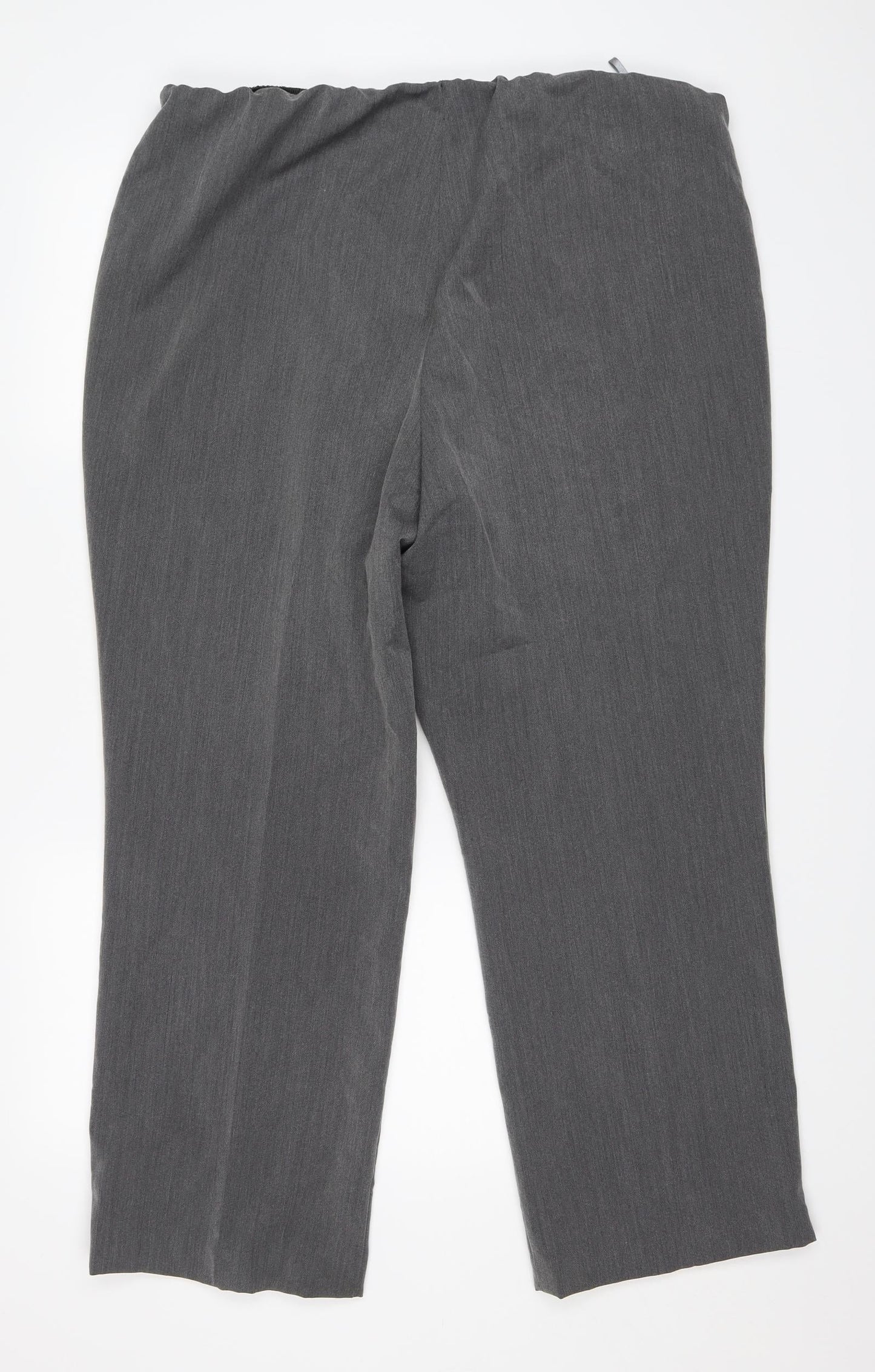 Womens UK Size 18 Preworn Regular Fit  Grey Trousers