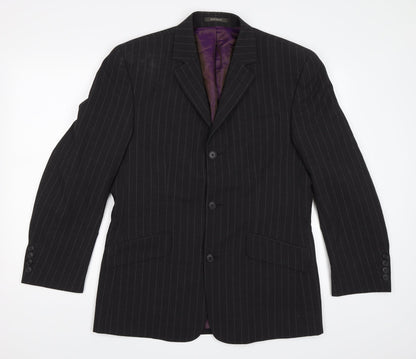 Mens UK Size 38 River Island Regular Grey Suit Jacket