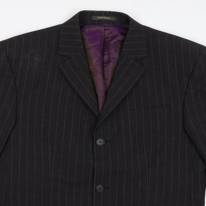 Mens UK Size 38 River Island Regular Grey Suit Jacket