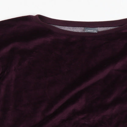 NEXT Girls Purple  Velour Pullover Sweatshirt Size 12 Years
