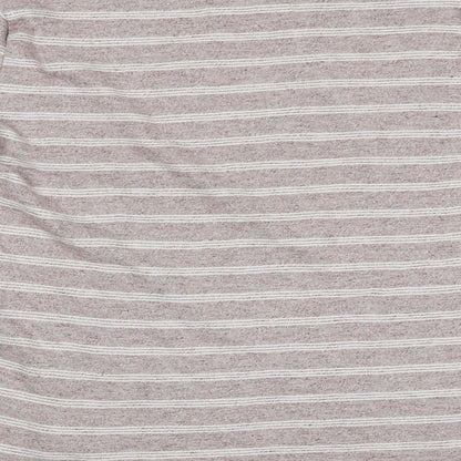 Hollister Mens Pink Striped  Pullover Jumper Size M