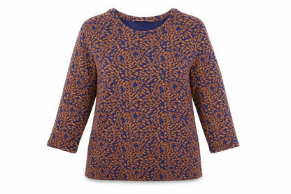Tu Womens Orange Geometric  Pullover Jumper Size 14