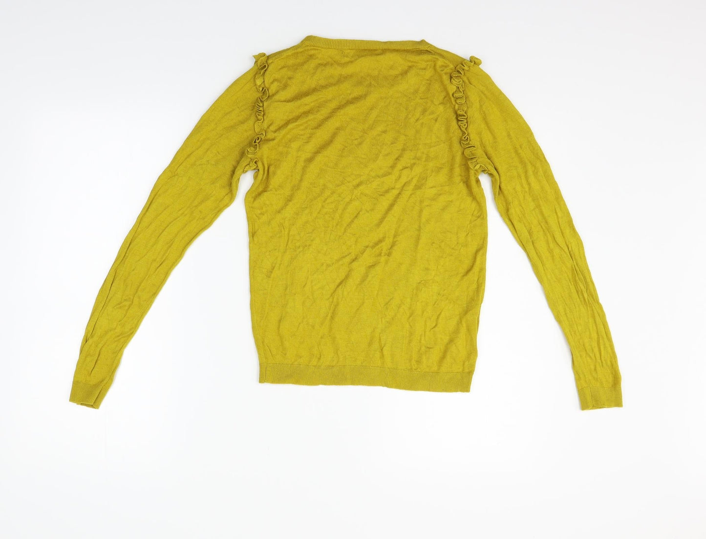 Mango Womens Yellow   Pullover Jumper Size M