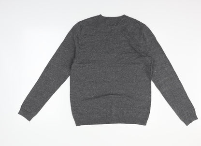 Topman Mens Grey   Pullover Jumper Size S